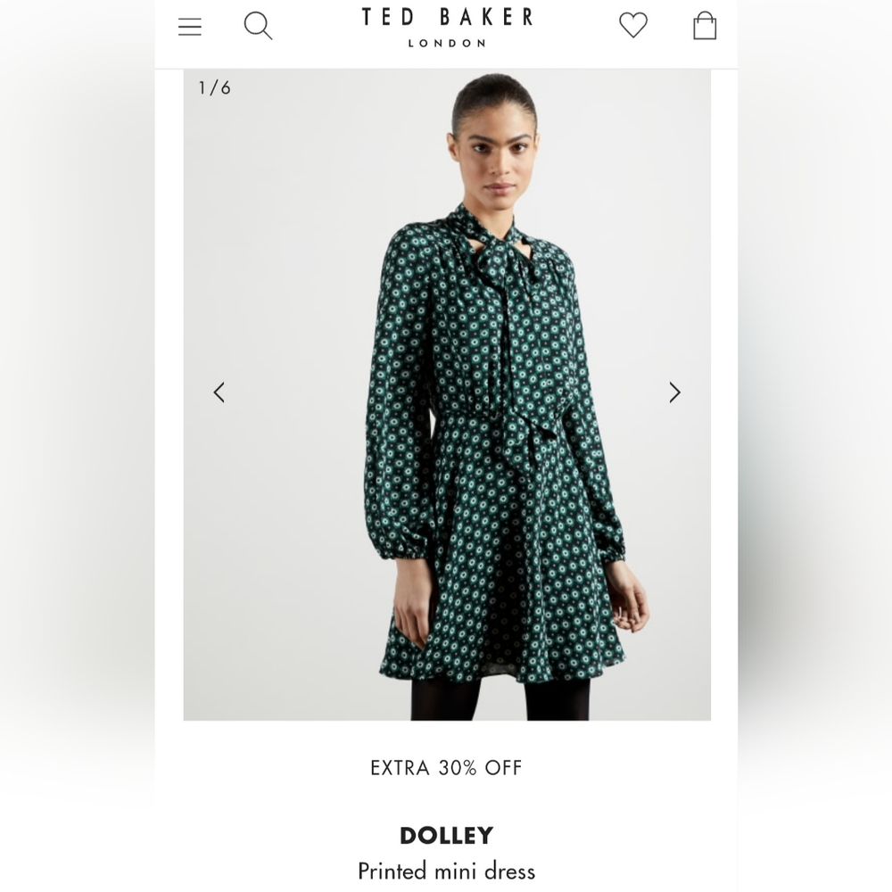 TED Baker Dolley Printed Dress